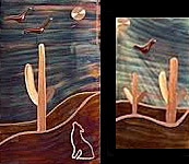 cactus birds coyote